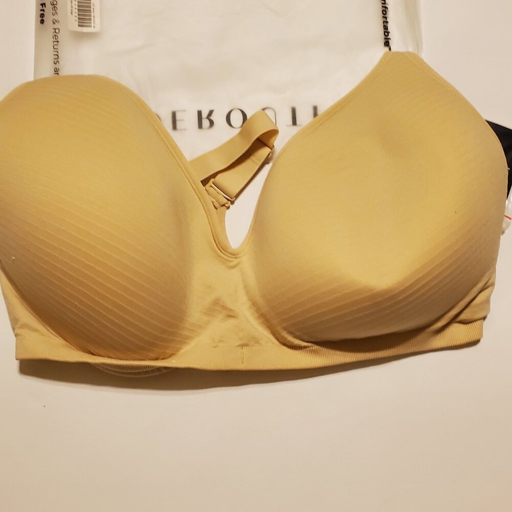 Underoutfit Comfort Shaping Bra Lift Stripe Nude 3XL Bra with Extenders